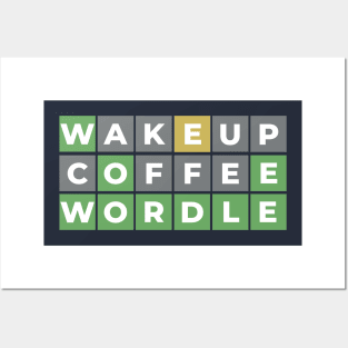 Wordle fannatic, Wake up, Coffee, Wordle Posters and Art